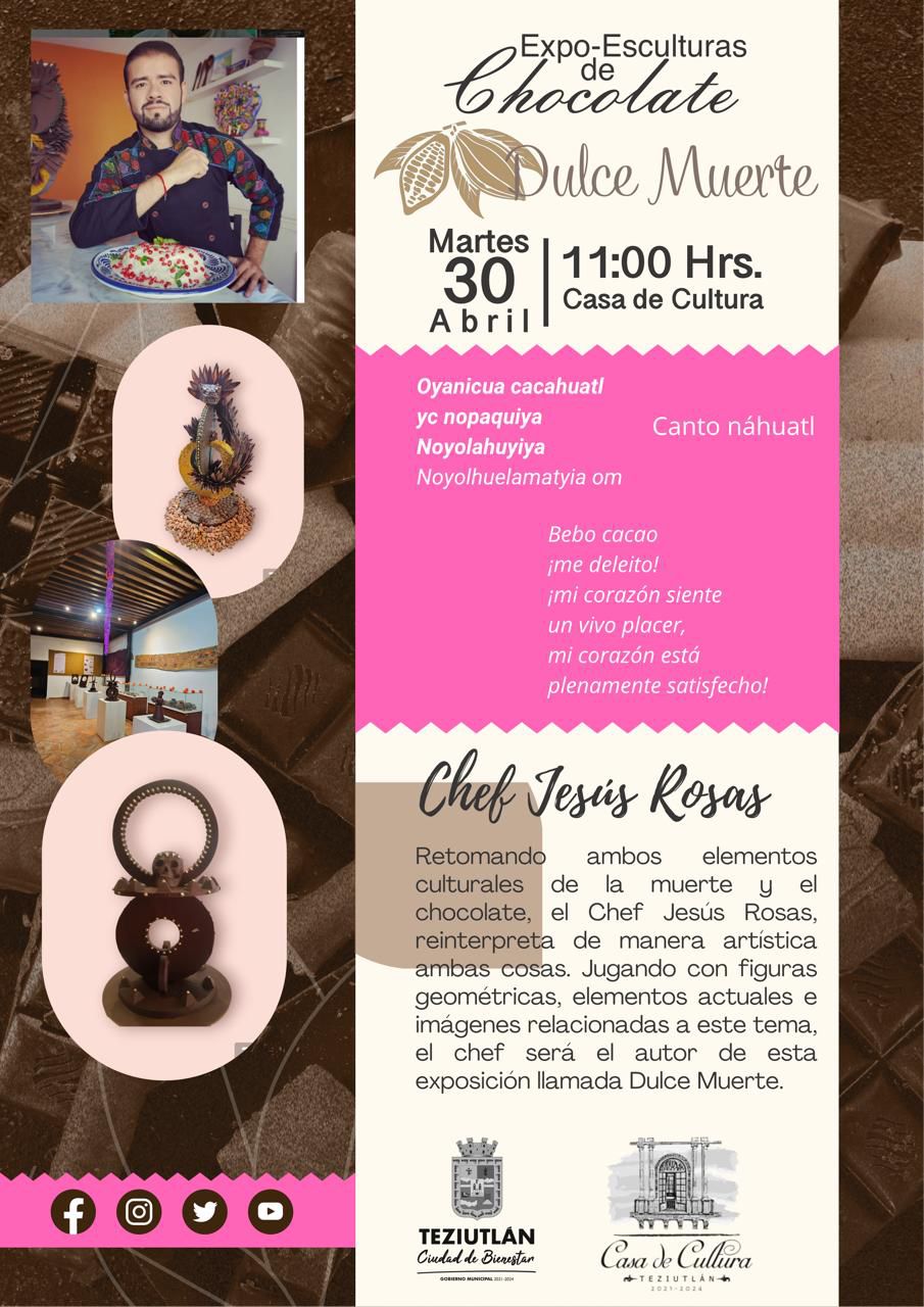 Desde Teziutlán: Expondrán esculturas de chocolate en casa de cultura