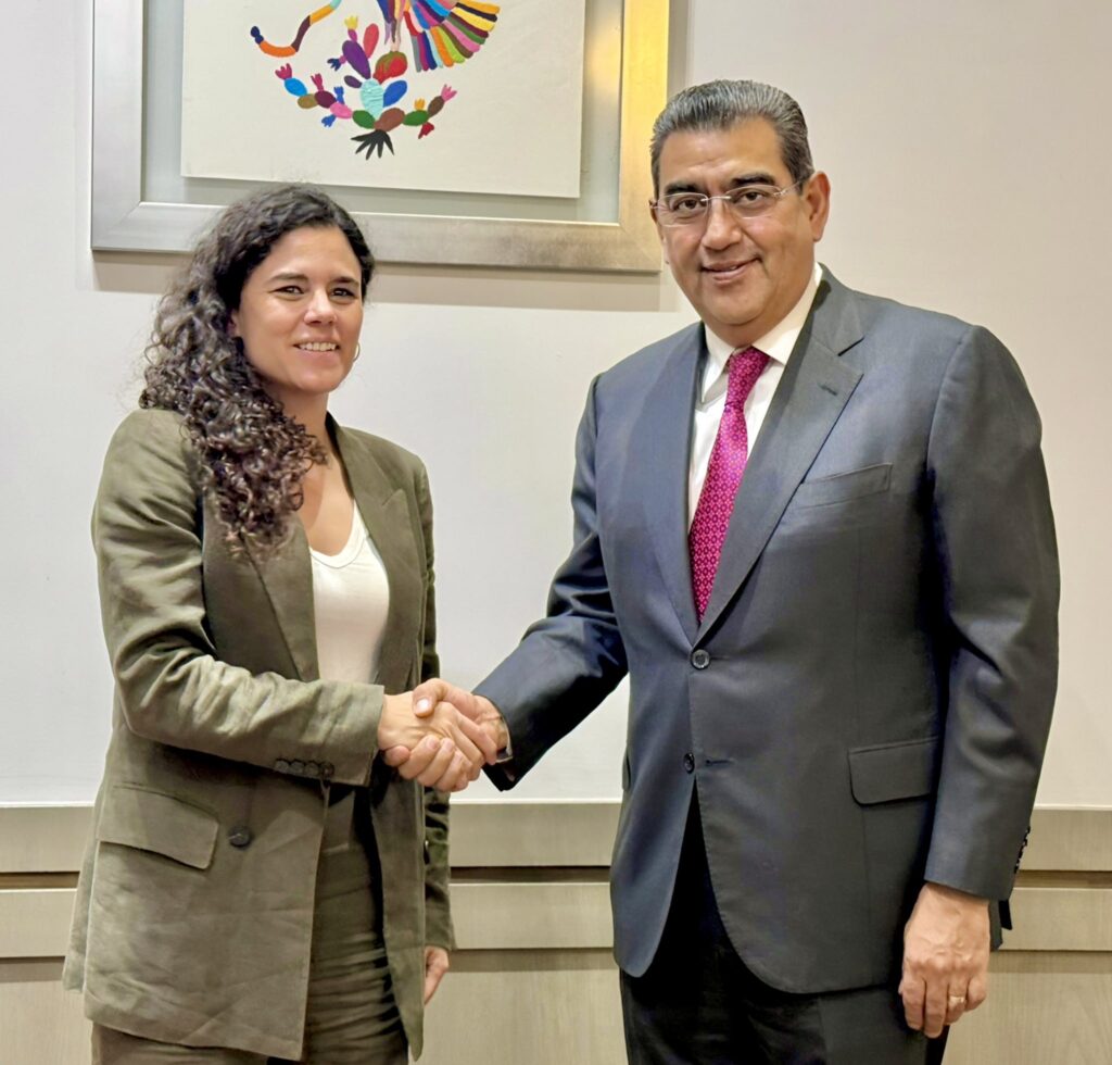 Sergio Salomón Céspedes se reunió con la secretaria de Gobernación federal 