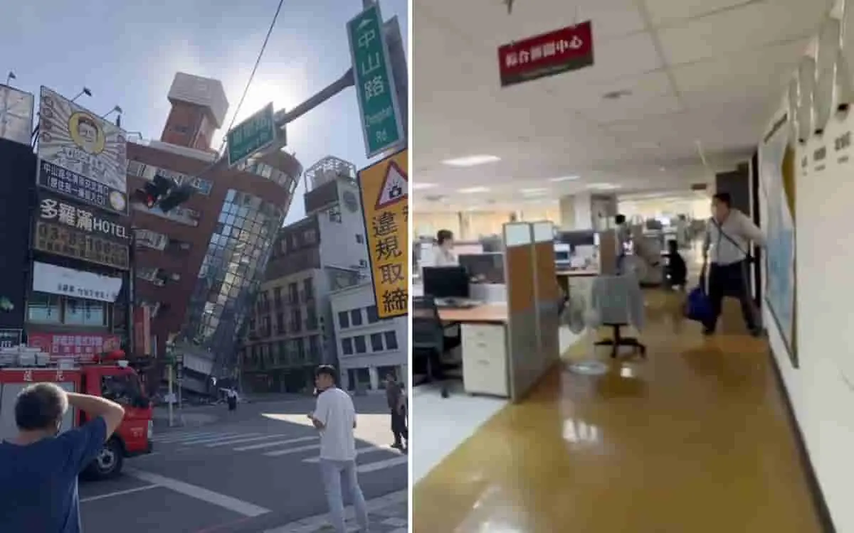 Sismo magnitud 7.2 sacude Taipéi en Taiwán
