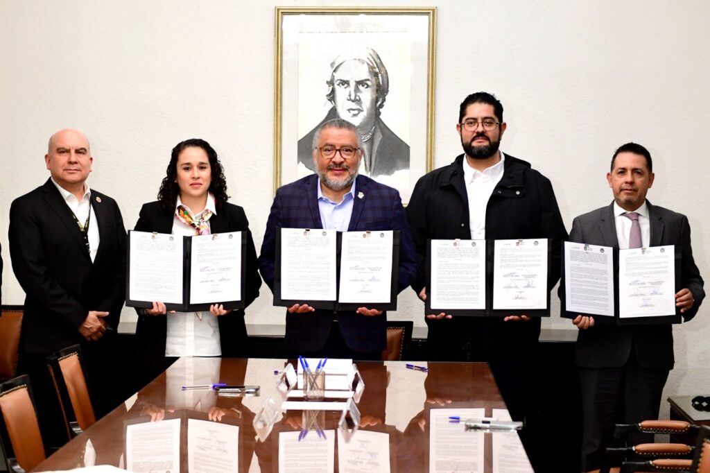 GEM, IEEM y FGJEM signan convenio de seguridad para elecciones