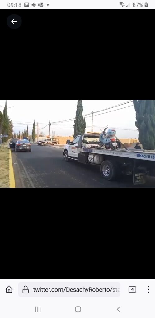 Video desde Puebla: Mujer motociclista murió en Cholula