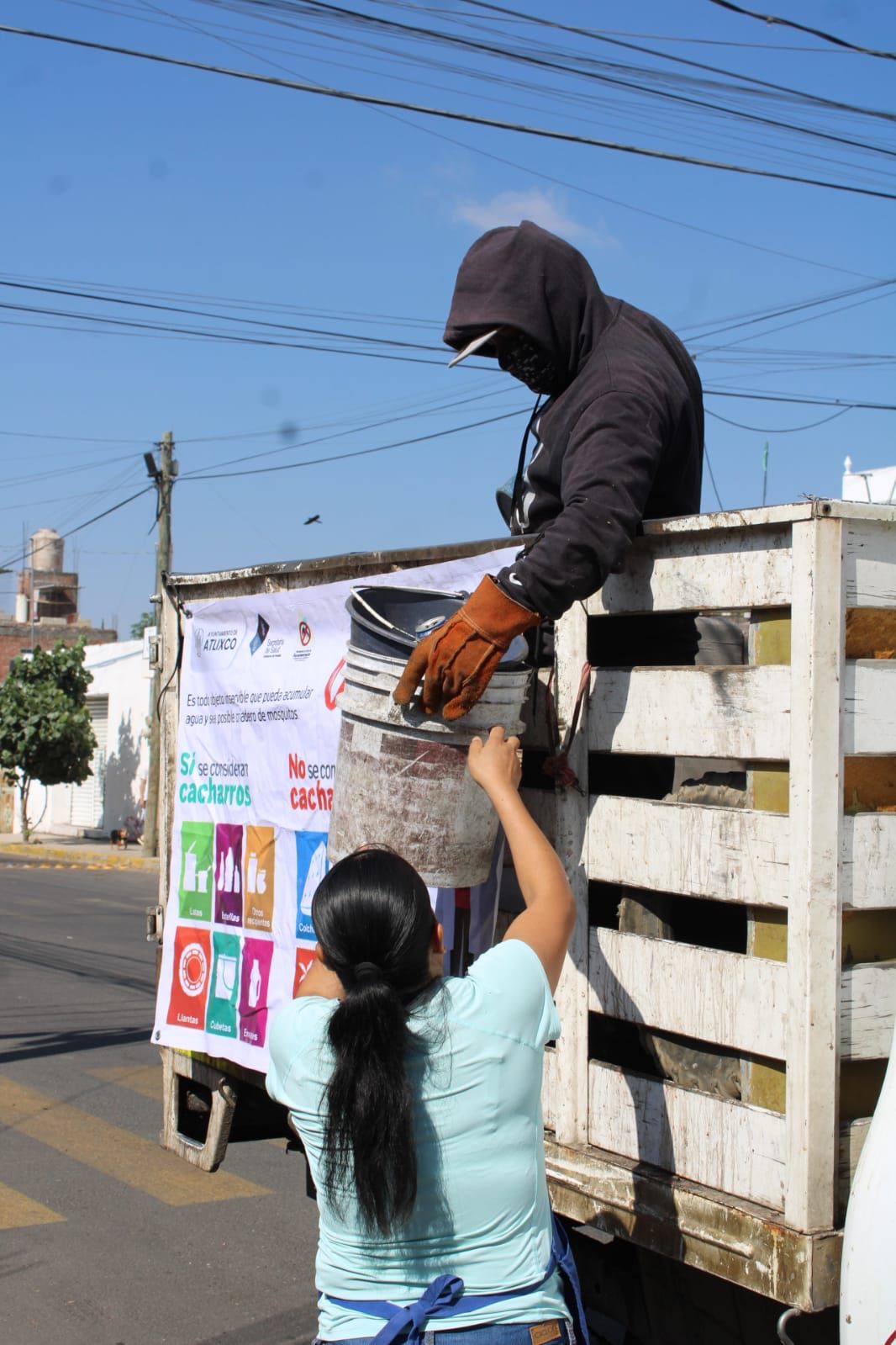 En Atlixco continúa la jornada de descacharrización