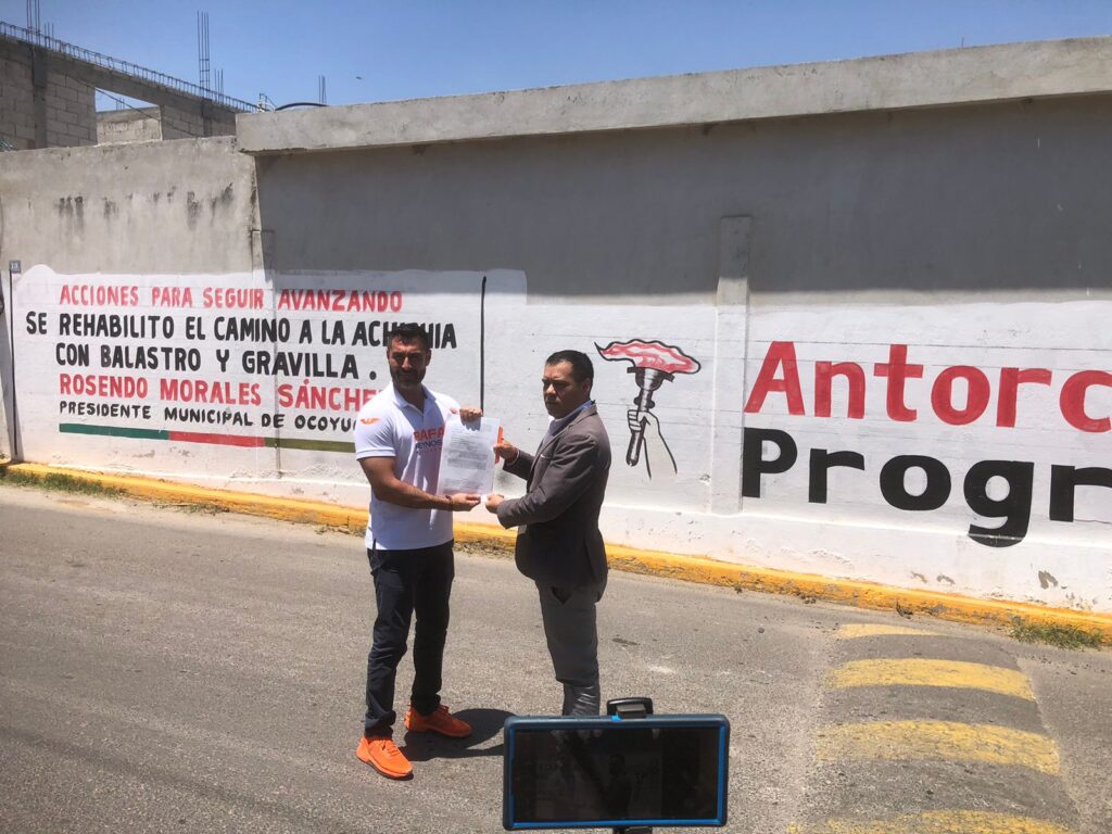 Denuncia candidato de MC por Ocoyucan desvío de recursos públicos y promoción ilegal del ayuntamiento antorchista