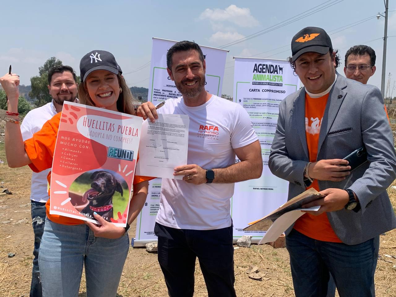 Rafa Reynoso firma compromisos con asociaciones animalistas y anuncia compromisos por el bienestar animal y la salubridad