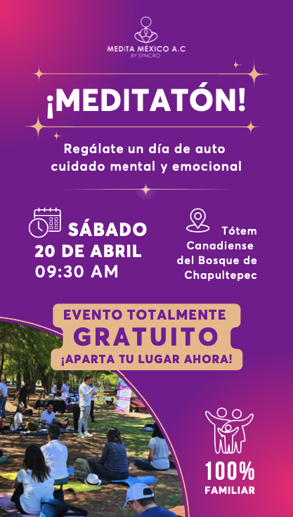 Encuentra equilibrio en el Meditatón Meditatón 2024: Un día de cuidado mental y emocional con fundación medita México