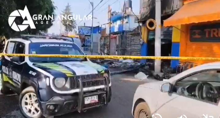 Video desde Puebla: Hombre murió en incendio en la colonia 10 de Mayo