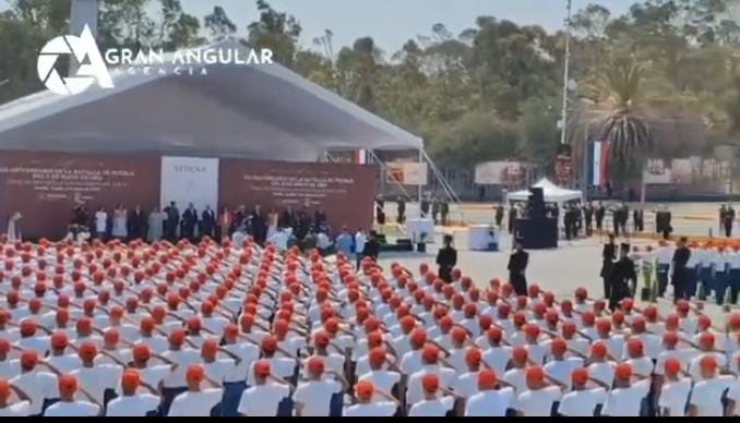 Video: Sergio Salomón y AMLO encabezan ceremonia por la Batalla de Puebla