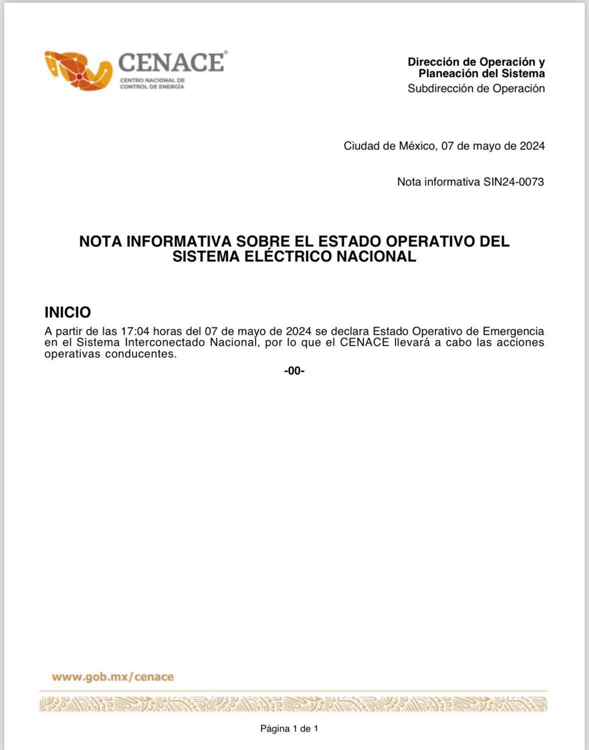 Centro Nacional de Energía explica los apagones de ayer en Atlixco