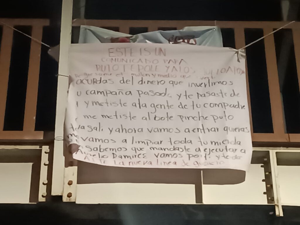 Le dejan narcomensaje a Pedro Tepole, presidente -candidato de Tehuacán