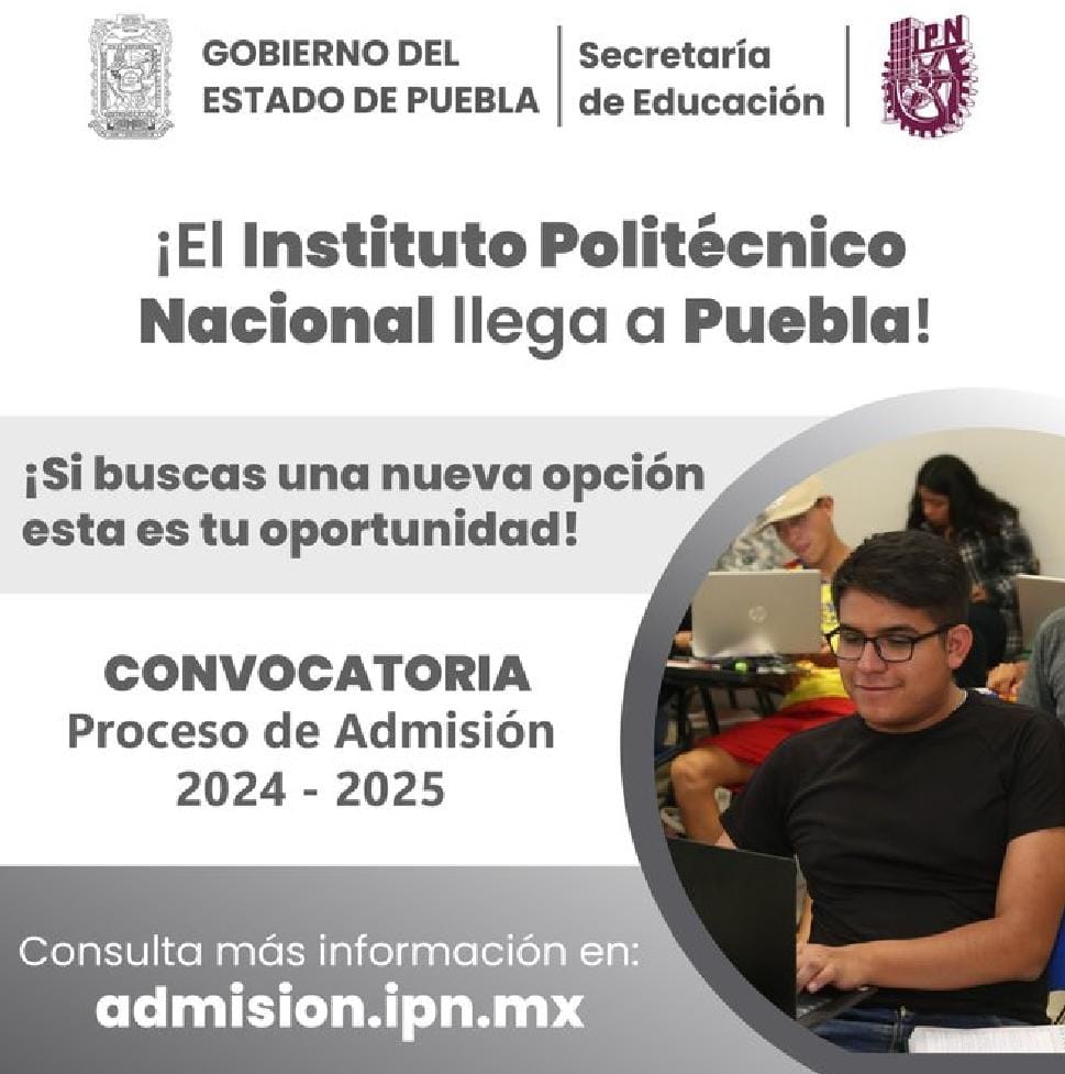 Convocatoria para el IPN Puebla, del 20 de mayo al 13 de junio: Sergio Salomón 