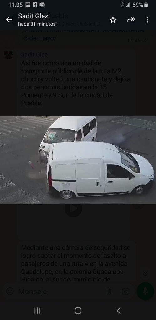 Video y fotonota: Accidente de transporte público deja varios heridos