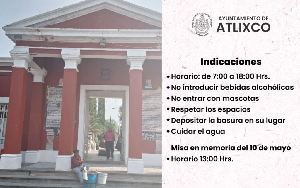 Día de la Madre: Panteones de Atlixco recomienda