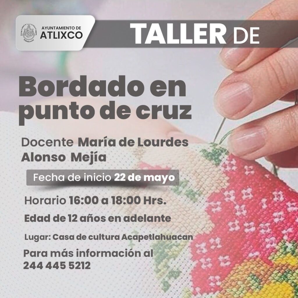 Invita Casa de Cultura Atlixco a su nuevo ciclo de talleres