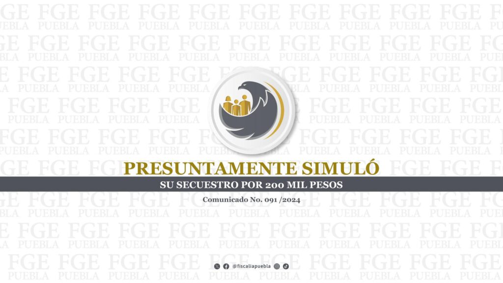 Presuntamente simuló su secuestro por 200 mil pesos