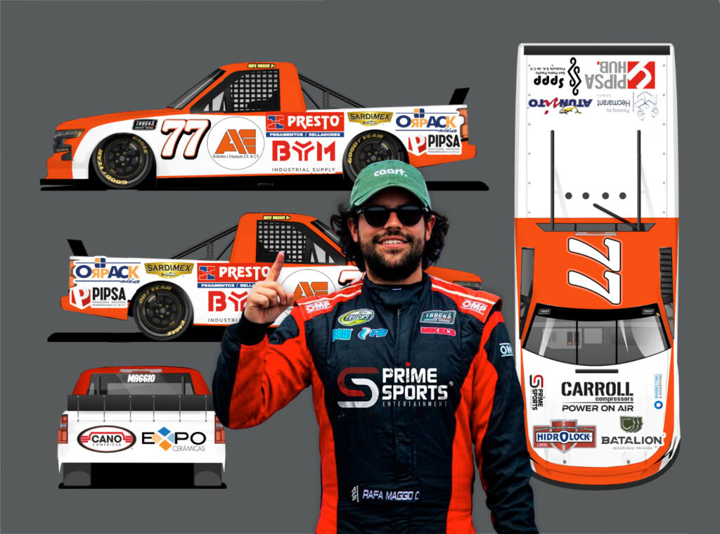 Rafael Maggio luchará por llevar a Prime Sports a playoffs de Trucks México