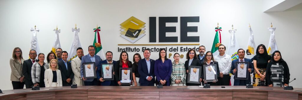 IEEP entregó reconocimientos a empresas por apoyar el pasado proceso electoral