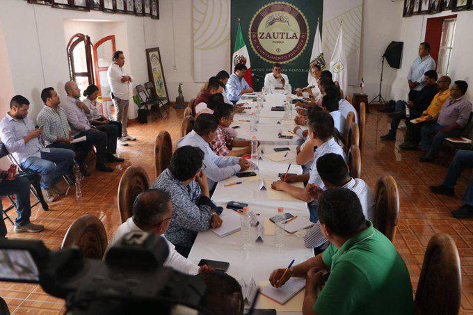 En Zautla, Sergio Salomón encabezó reunión sobre incendios forestales