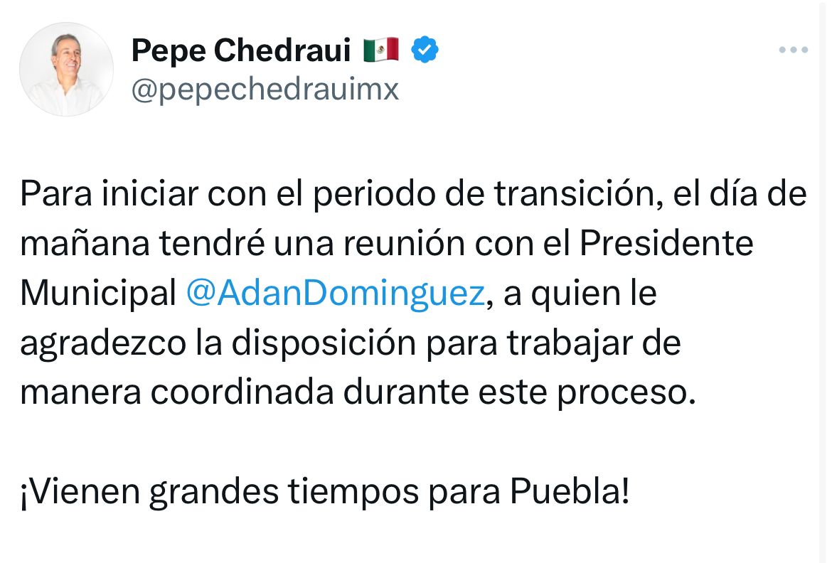 Este viernes se reunirán Pepe Chedraui y Adán Domínguez