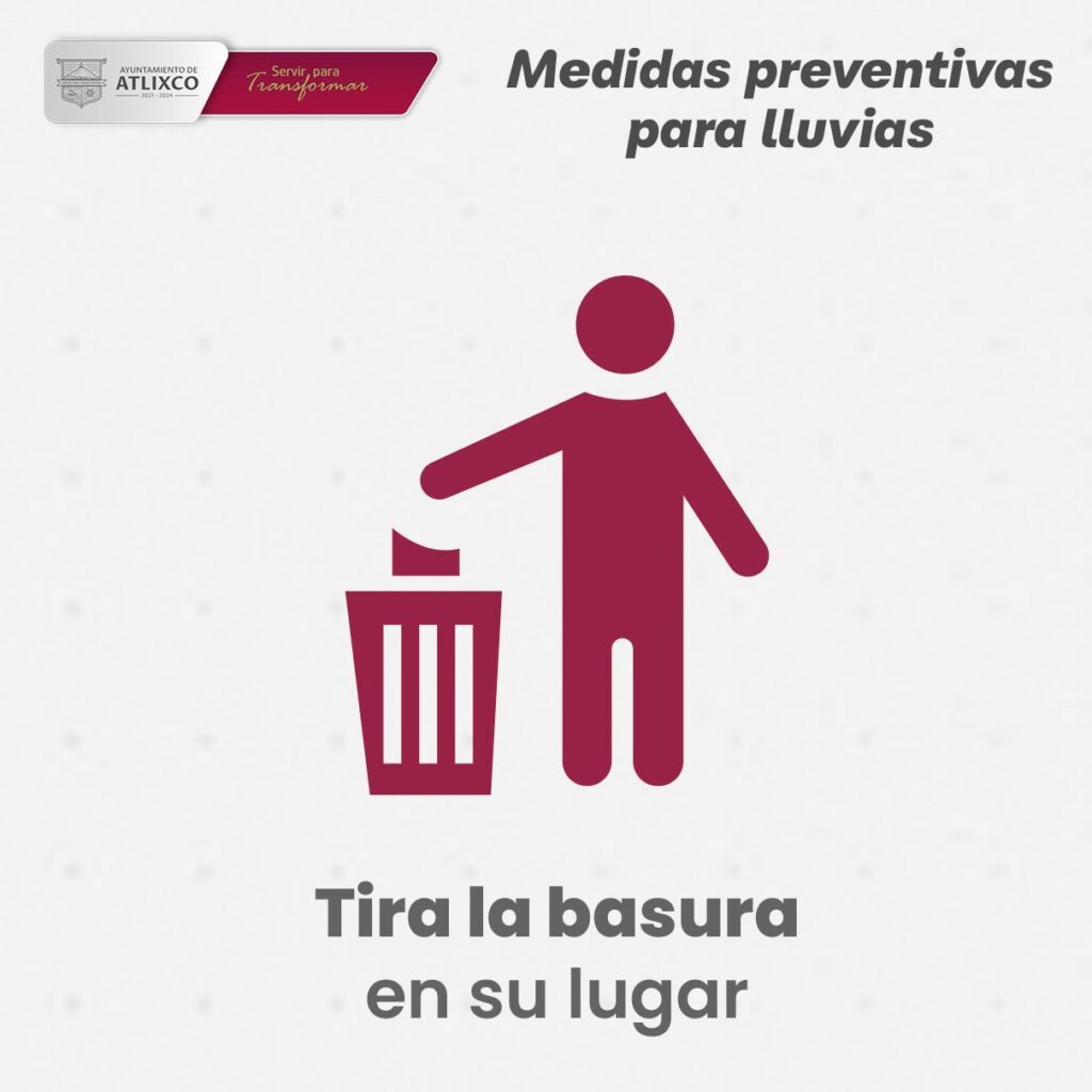 Desde Atlixco: Recomendaciones ante eventuales lluvias