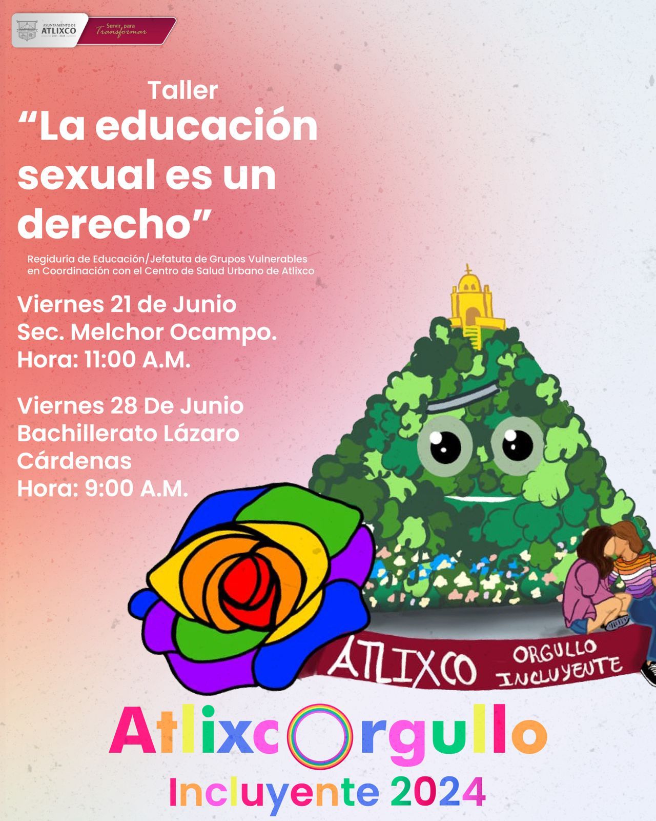 Desde Atlixco: Diversas actividades culturales en el mes del orgullo