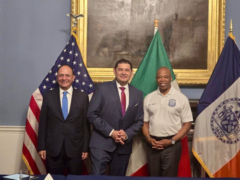 Alejandro Armenta se reunió con alcaldes de Nueva York y Yonkers