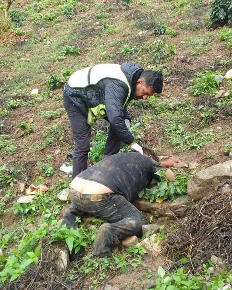 Dos hombres heridos por salirse de carretera en Huauchinango
