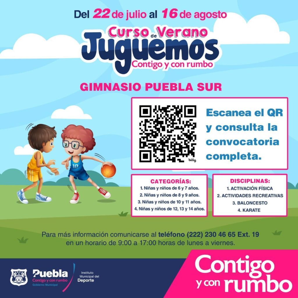 Ayuntamiento de Puebla abre inscripciones a su curso de verano