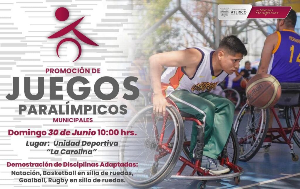 En Atlixco se promueve la inclusión como sede de exhibición de juegos paralimpicos