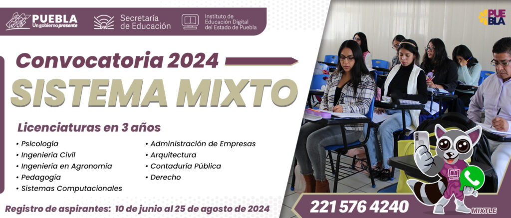 Abre IEDEP convocatoria 2024 para licenciaturas en sistema mixto