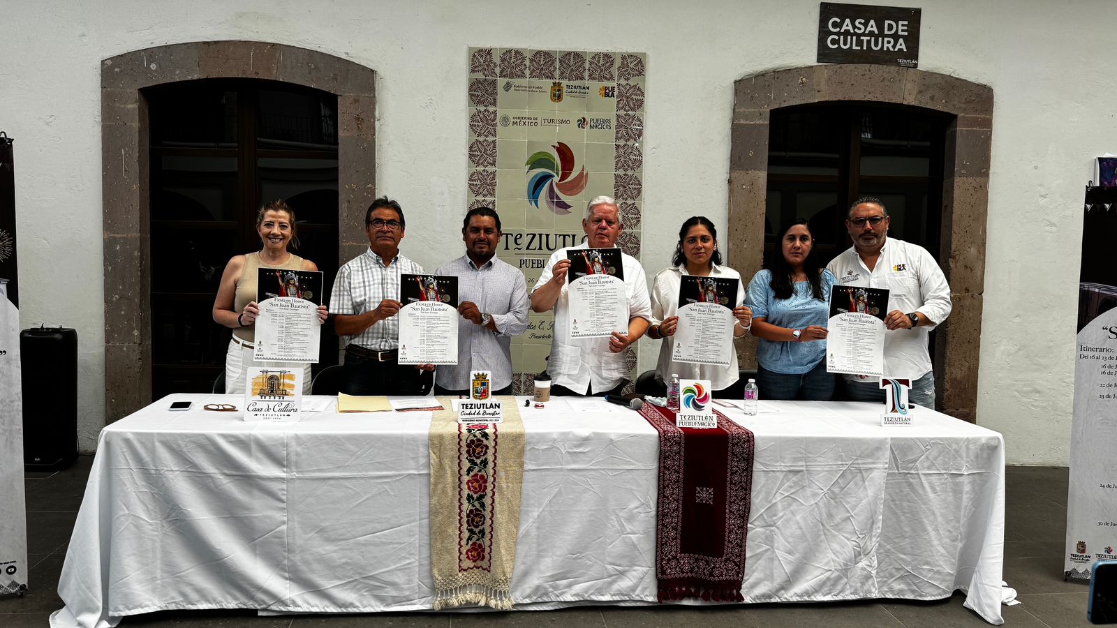 Gobierno de Teziutlán anuncia en San Juan Tezongo, Fiesta en Honor de “San Juan Bautista”