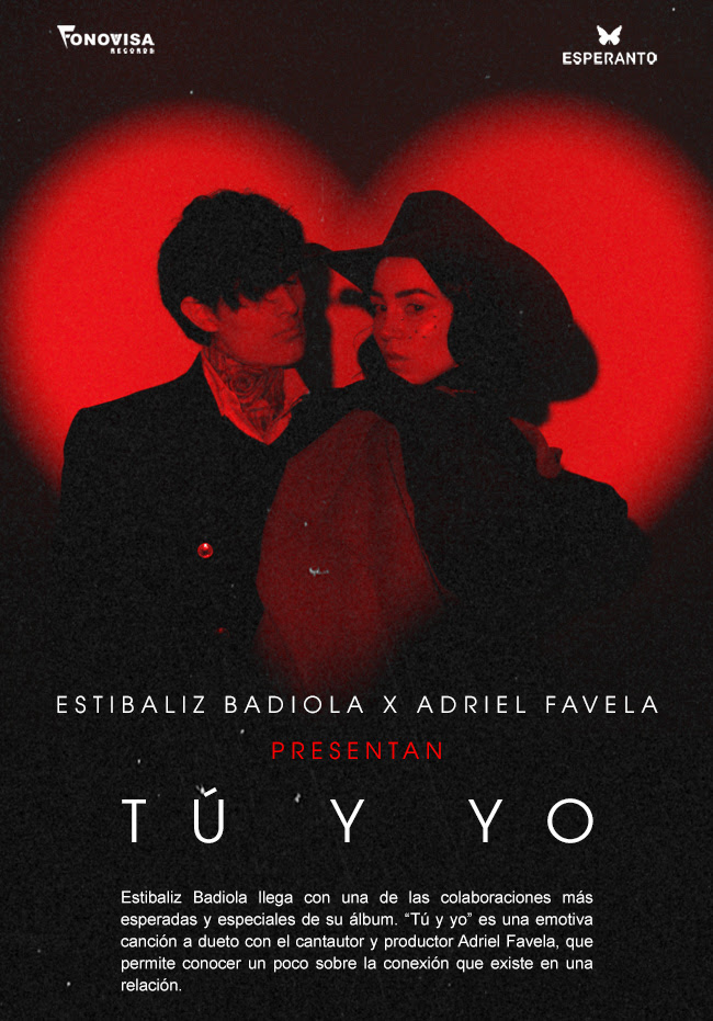 Estibaliz Badiola y Adriel Favela se unen en una emotiva colaboración: “tú y yo”