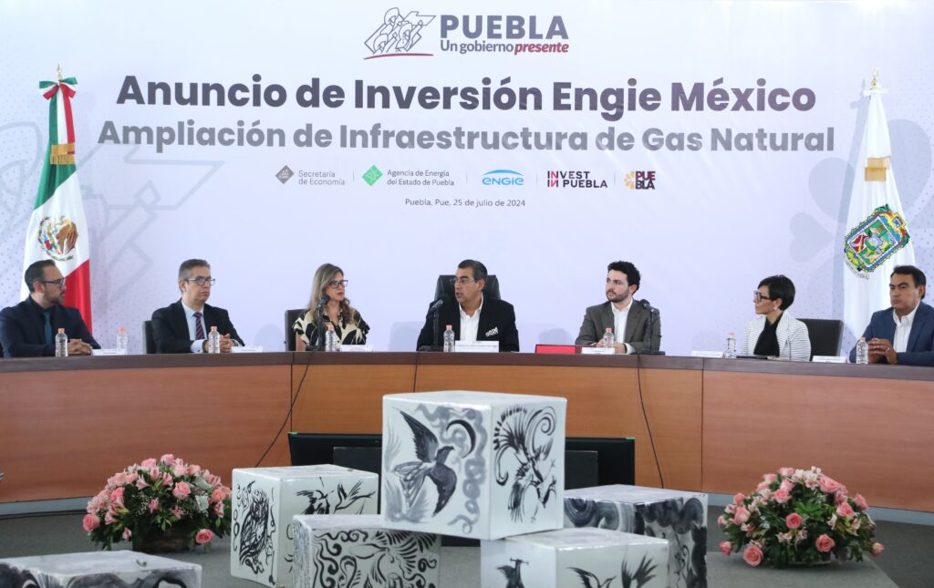 Anuncian gobierno de Puebla y Engie México inversión por mil mdp para infraestructura en gas natural