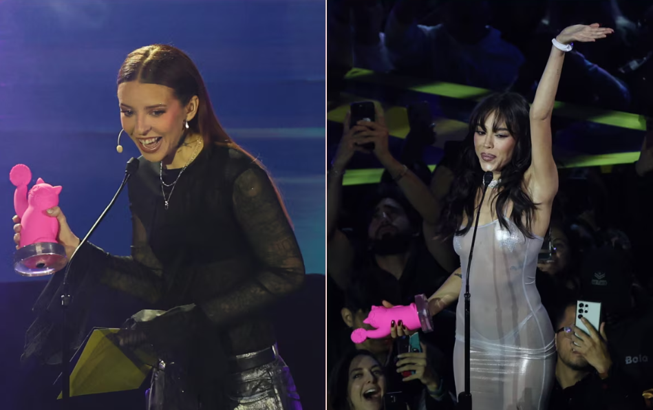 Así fue la entrega de los premios Miaw, donde Danna Paola, y Young Miko dominaron el escenario