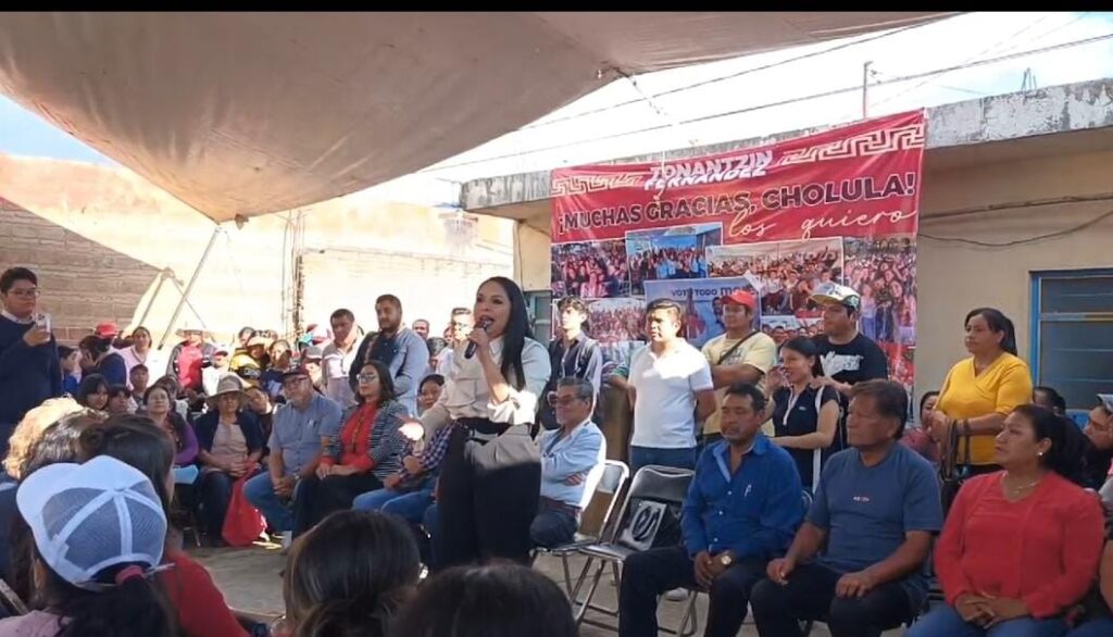 Tonantzin Fernández agradeció el apoyo de los cholultecas