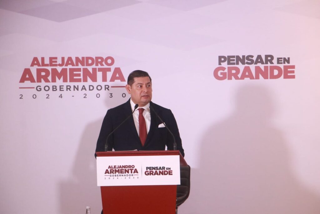 Video desde Puebla: Coordinación estratégica en lugar de mando único, plantea Alejandro Armenta en materia de seguridad pública