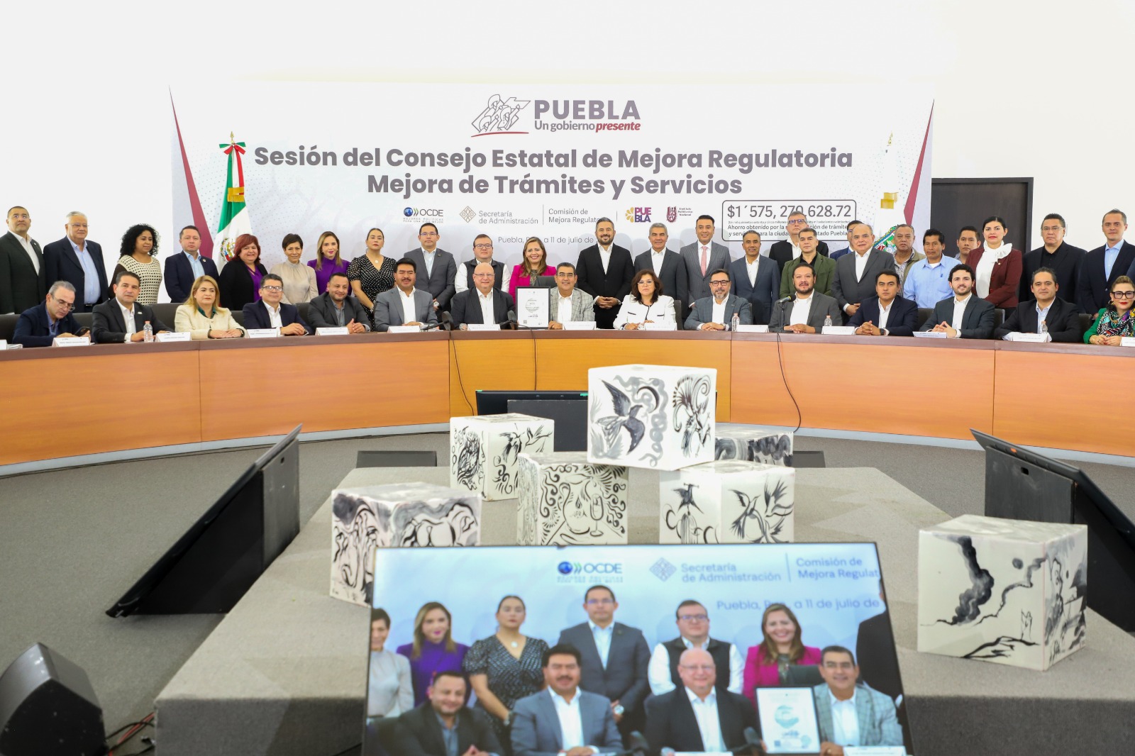 Puebla, ejemplo nacional en mejora regulatoria: Sergio Salomón