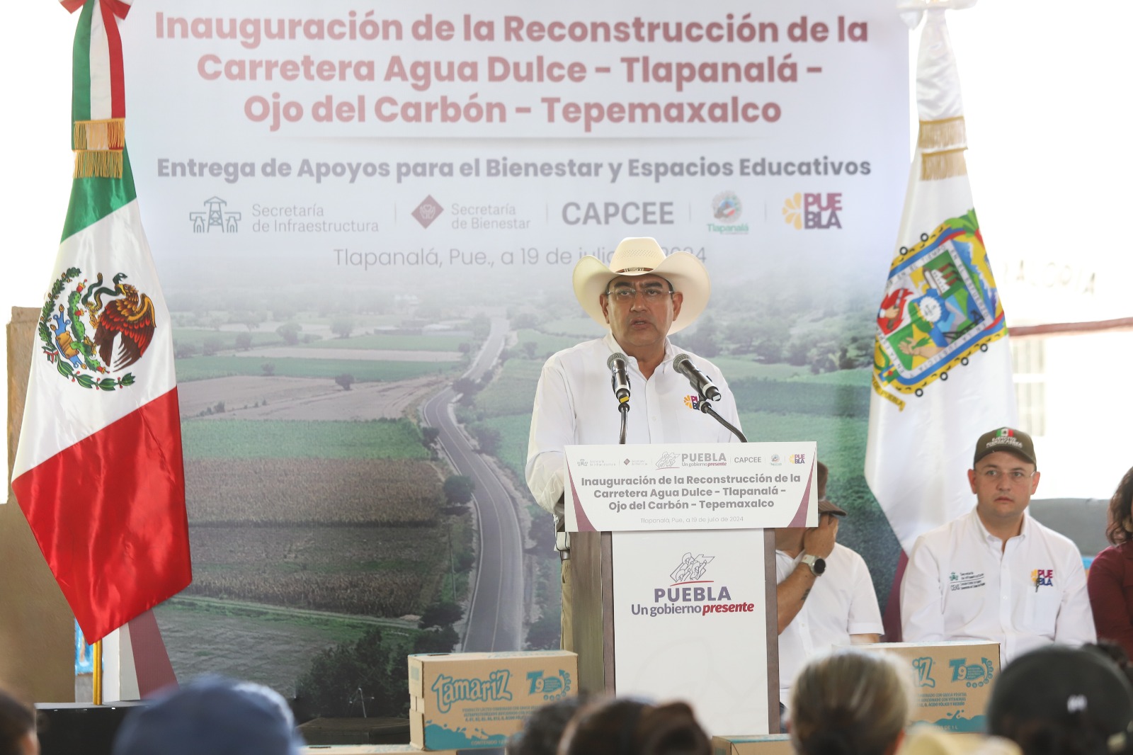 Trabajo conjunto de los gobiernos estatal, federal y municipales lleva desarrollo a todas las comunidades de Puebla: Sergio Salomón