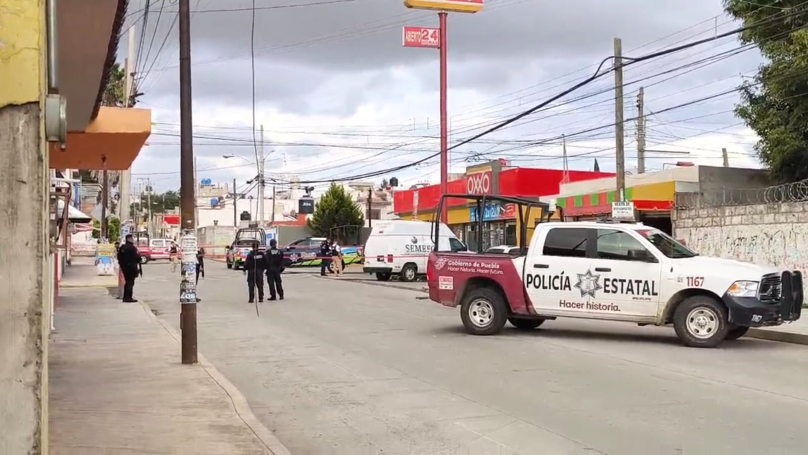 Video desde Puebla: Asesinaron a un hombre en la colonia Francisco Villa