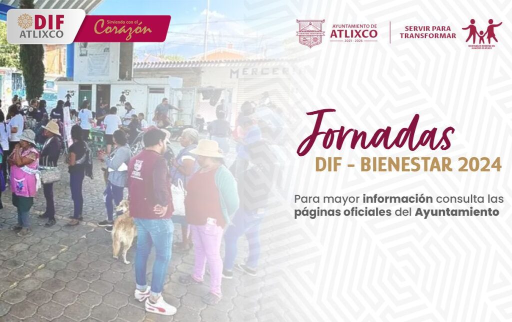 Desde Atlixco: Clínicas de salud, legales, tienda de abasto y mucho más en las jornadas del DIF-Bienestar