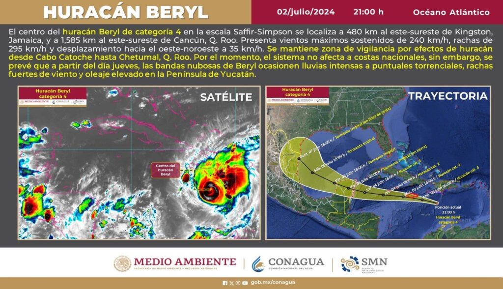 Pide Sergio Salomón tomar precauciones ante el huracán Berly