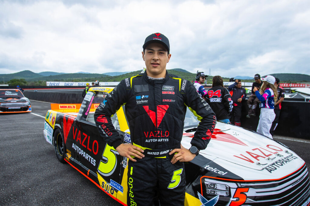 Mateo Girón, volvió al podio de Trucks México Series en el Súper Óvalo Potosino