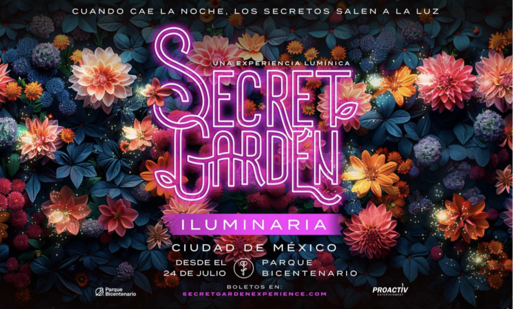 Llega a México la experiencia lumínica e inversiva “Secret Garden Iluminaria”