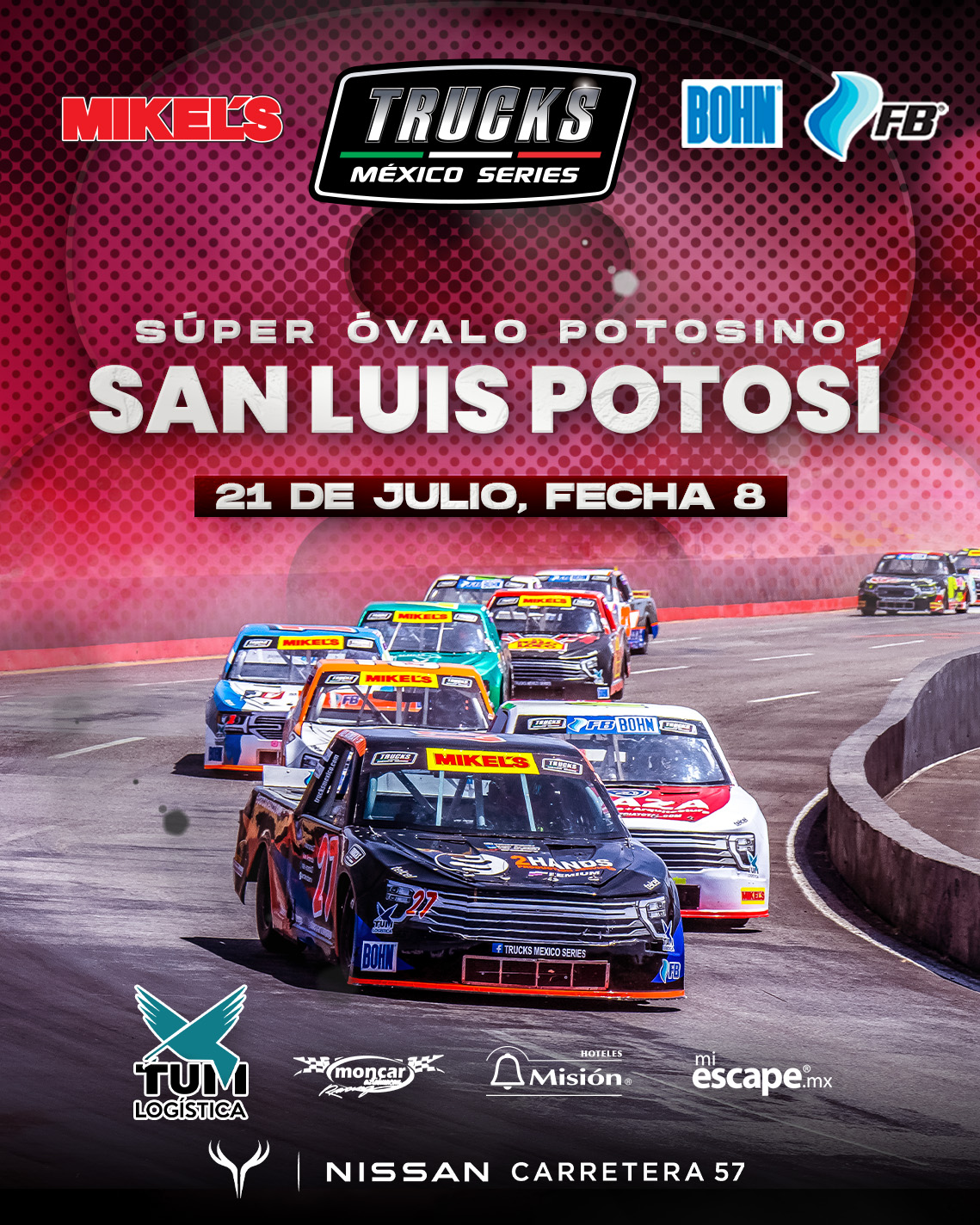 Trucks México Series, vuelve al Súper Óvalo Potosino este 21 de julio