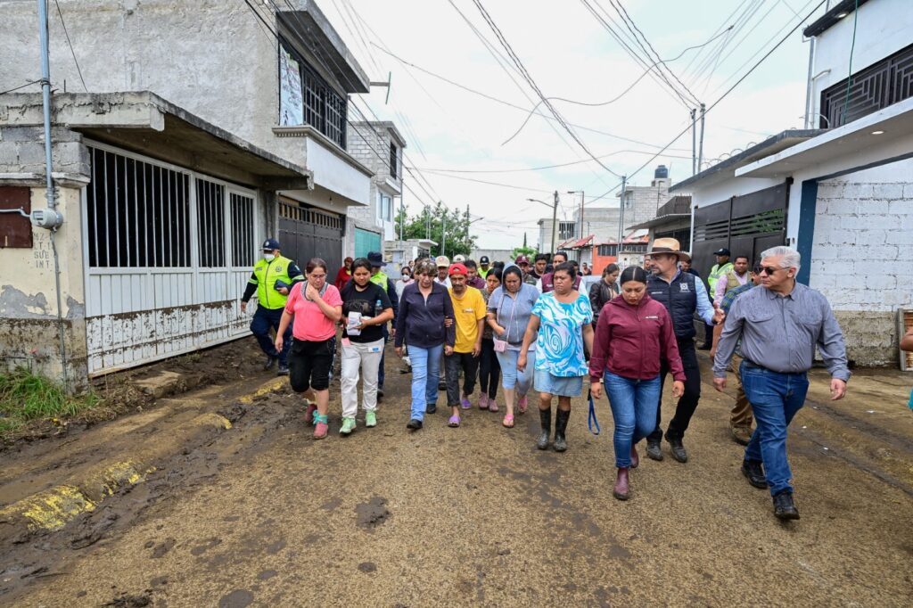 Atiende gobernadora municipios del EdoMéx afectados por lluvias