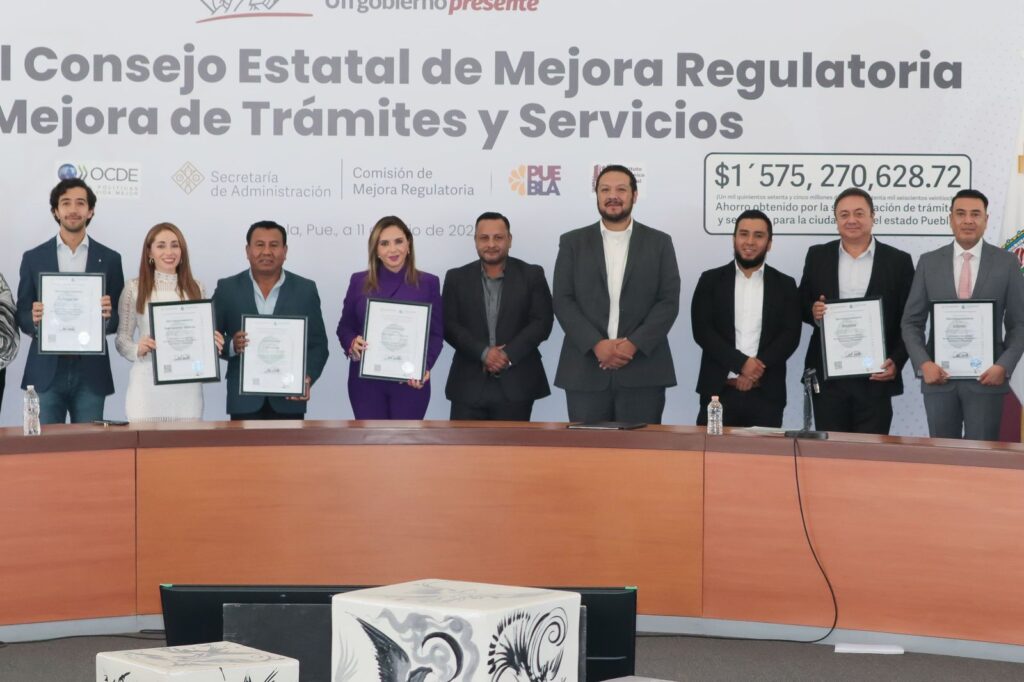 Comisión Nacional de Mejora Regulatoria y Comisión de Mejora Regulatoria del Estado de Puebla reconocen ventanilla digital de San Pedro Cholula