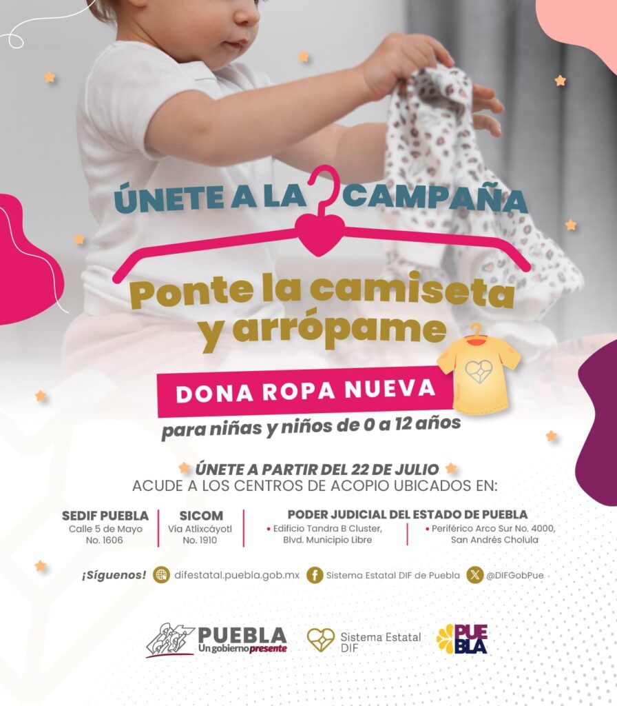Anuncia SEDIF campaña de donación de ropa para niñas y niños de casas de Asistencia