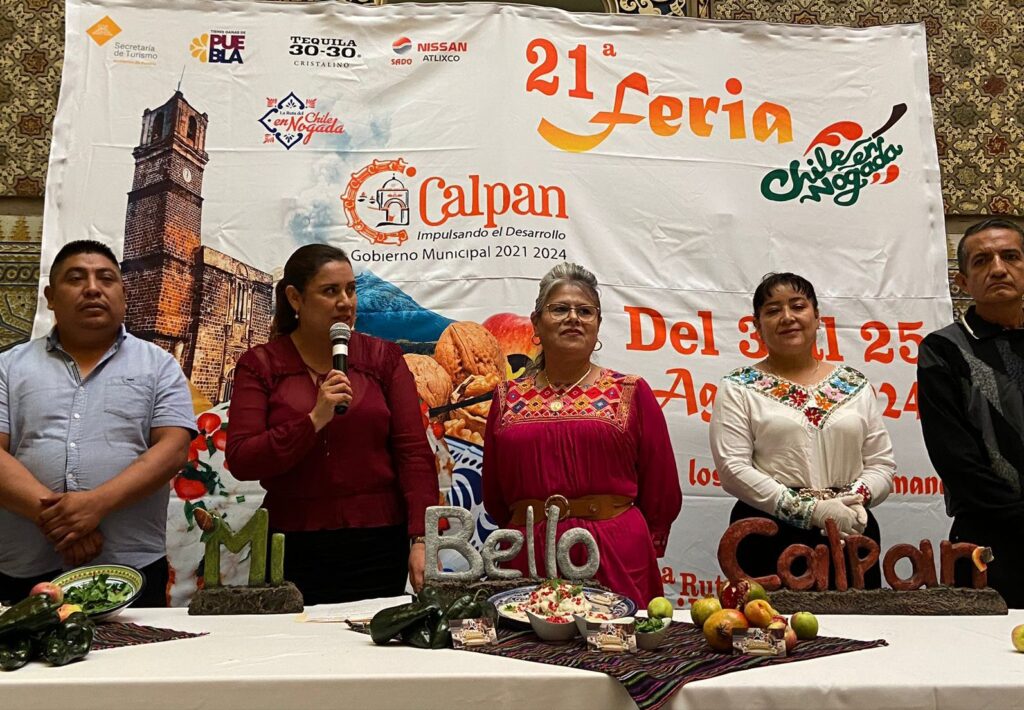 Promueve Congreso del Estado Feria del Chile en Nogada en Calpan