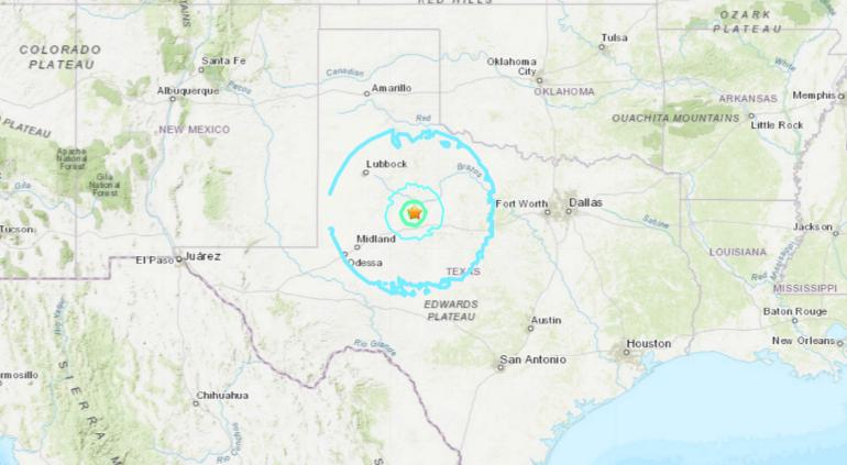 Sismo magnitud 5.0 sacude Texas; es el segundo en menos de una semana