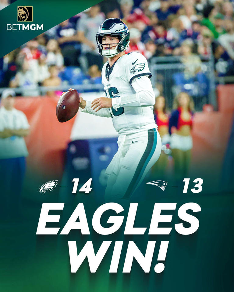 Eagles se impone a Patriots en el inicio de la Semana 2 de la pretemporada de NFL