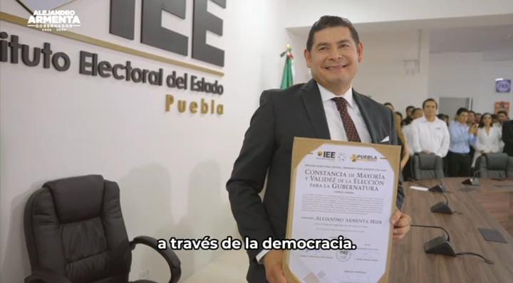 Video: Alejandro Armenta recuerda que hace 33 años fue elegido candidato en Acatzingo